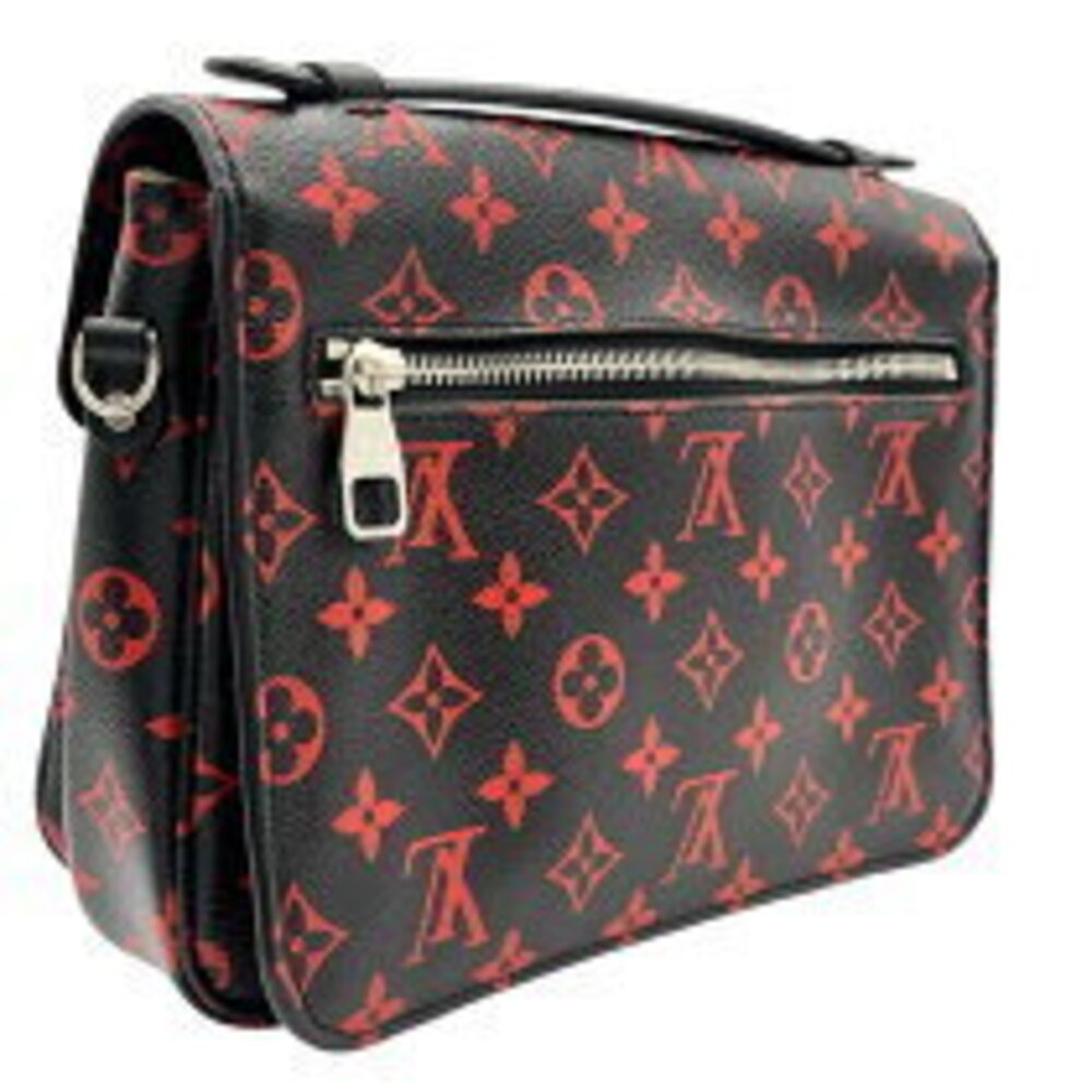 Louis Vuitton Rouge Metis bag Monogram Pochette shoulder Enfla black red